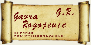 Gavra Rogojević vizit kartica
